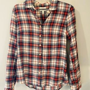 plaid button up
